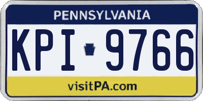 PA license plate KPI9766
