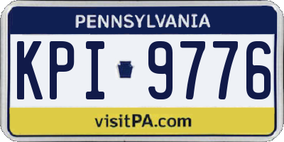 PA license plate KPI9776