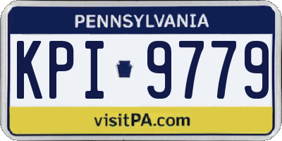 PA license plate KPI9779
