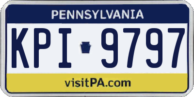PA license plate KPI9797