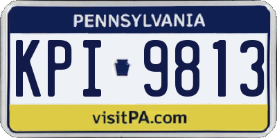 PA license plate KPI9813