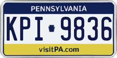 PA license plate KPI9836