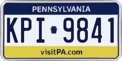 PA license plate KPI9841