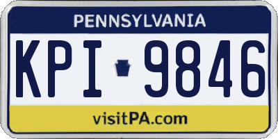 PA license plate KPI9846