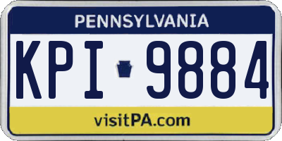 PA license plate KPI9884