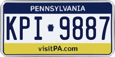 PA license plate KPI9887