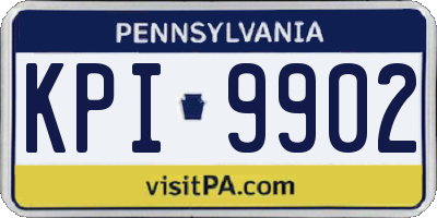 PA license plate KPI9902