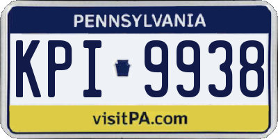 PA license plate KPI9938