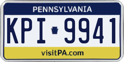 PA license plate KPI9941