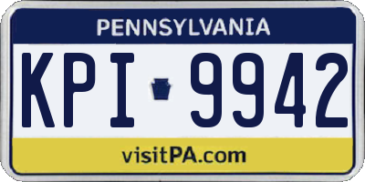 PA license plate KPI9942