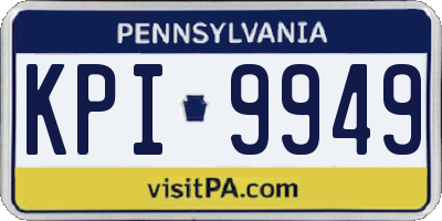 PA license plate KPI9949