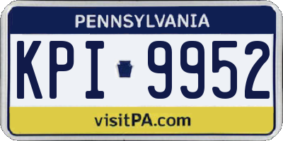 PA license plate KPI9952