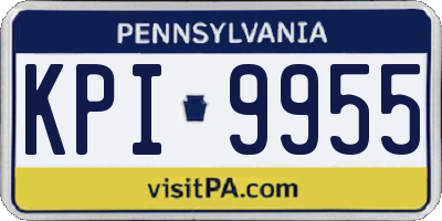 PA license plate KPI9955