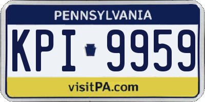 PA license plate KPI9959
