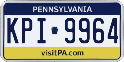 PA license plate KPI9964