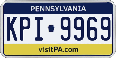 PA license plate KPI9969