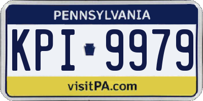 PA license plate KPI9979