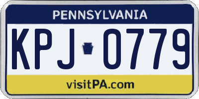 PA license plate KPJ0779