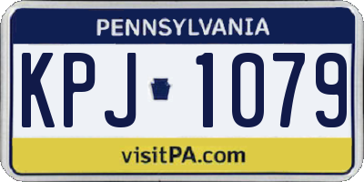 PA license plate KPJ1079