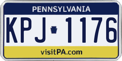PA license plate KPJ1176