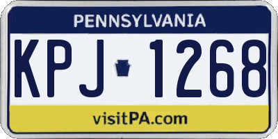 PA license plate KPJ1268