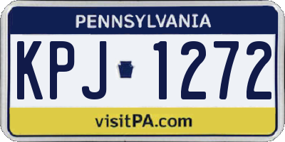 PA license plate KPJ1272