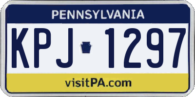 PA license plate KPJ1297