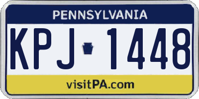 PA license plate KPJ1448