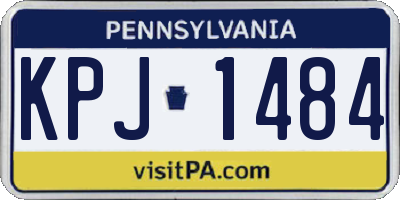 PA license plate KPJ1484