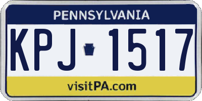 PA license plate KPJ1517