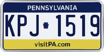 PA license plate KPJ1519