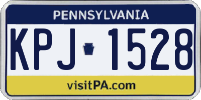 PA license plate KPJ1528