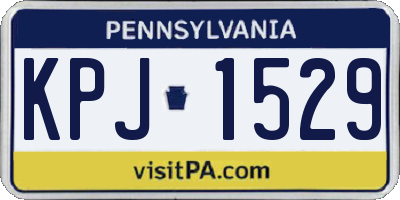 PA license plate KPJ1529