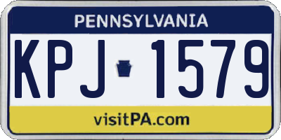 PA license plate KPJ1579