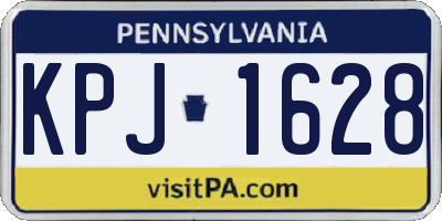 PA license plate KPJ1628