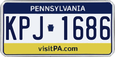 PA license plate KPJ1686