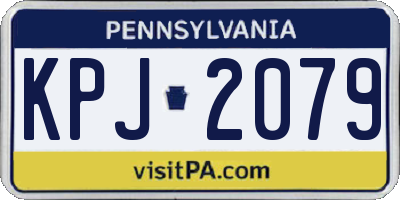 PA license plate KPJ2079