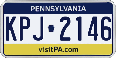 PA license plate KPJ2146