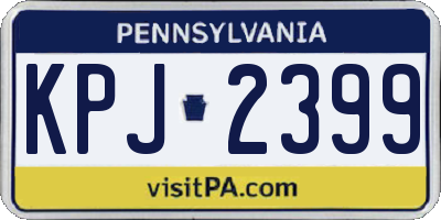 PA license plate KPJ2399