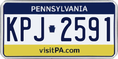 PA license plate KPJ2591