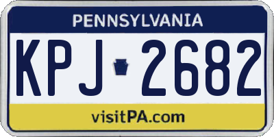 PA license plate KPJ2682