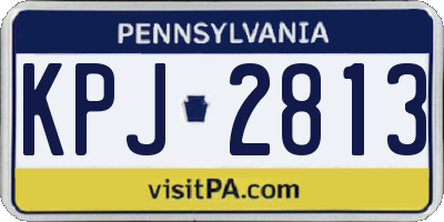 PA license plate KPJ2813
