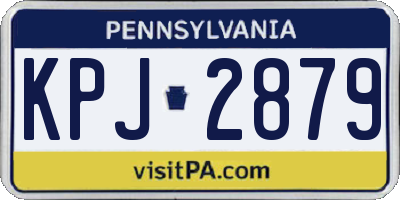 PA license plate KPJ2879