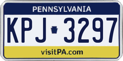 PA license plate KPJ3297
