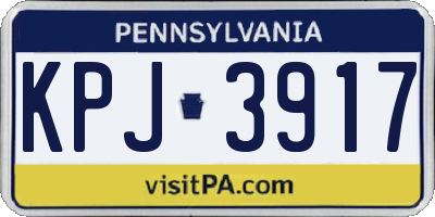 PA license plate KPJ3917