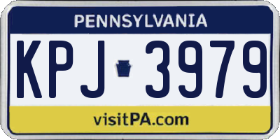 PA license plate KPJ3979