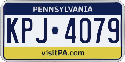 PA license plate KPJ4079