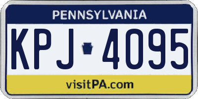 PA license plate KPJ4095