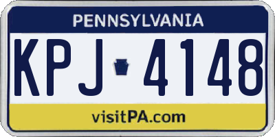 PA license plate KPJ4148