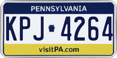 PA license plate KPJ4264